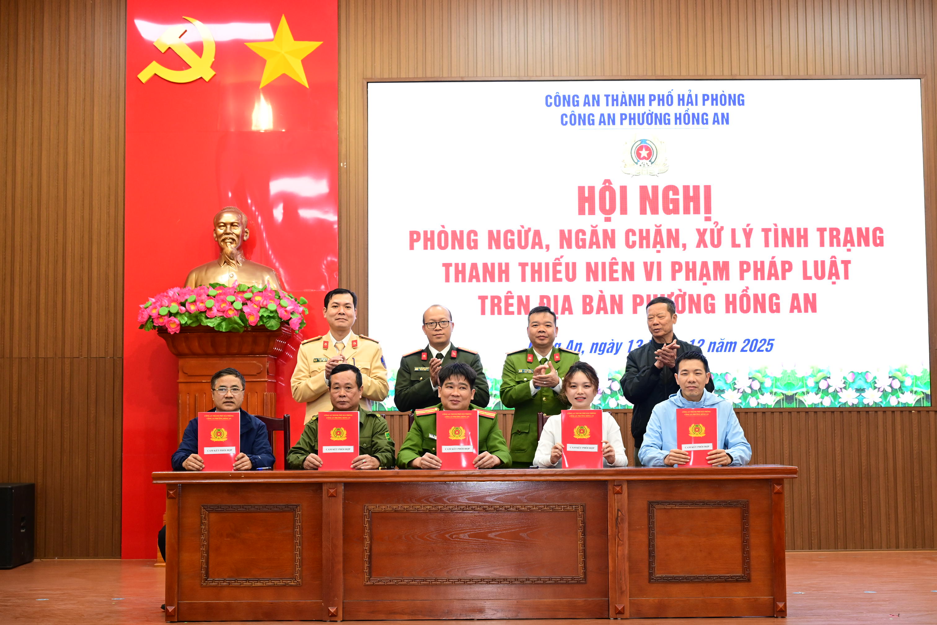 Công an phường Hồng An: Tổ chức phòng ngừa, ngăn chặn vi phạm pháp luật trong thanh, thiếu niên 